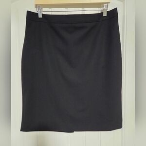 Banana Republic Black Lightwieght Wool Pencil Skirt